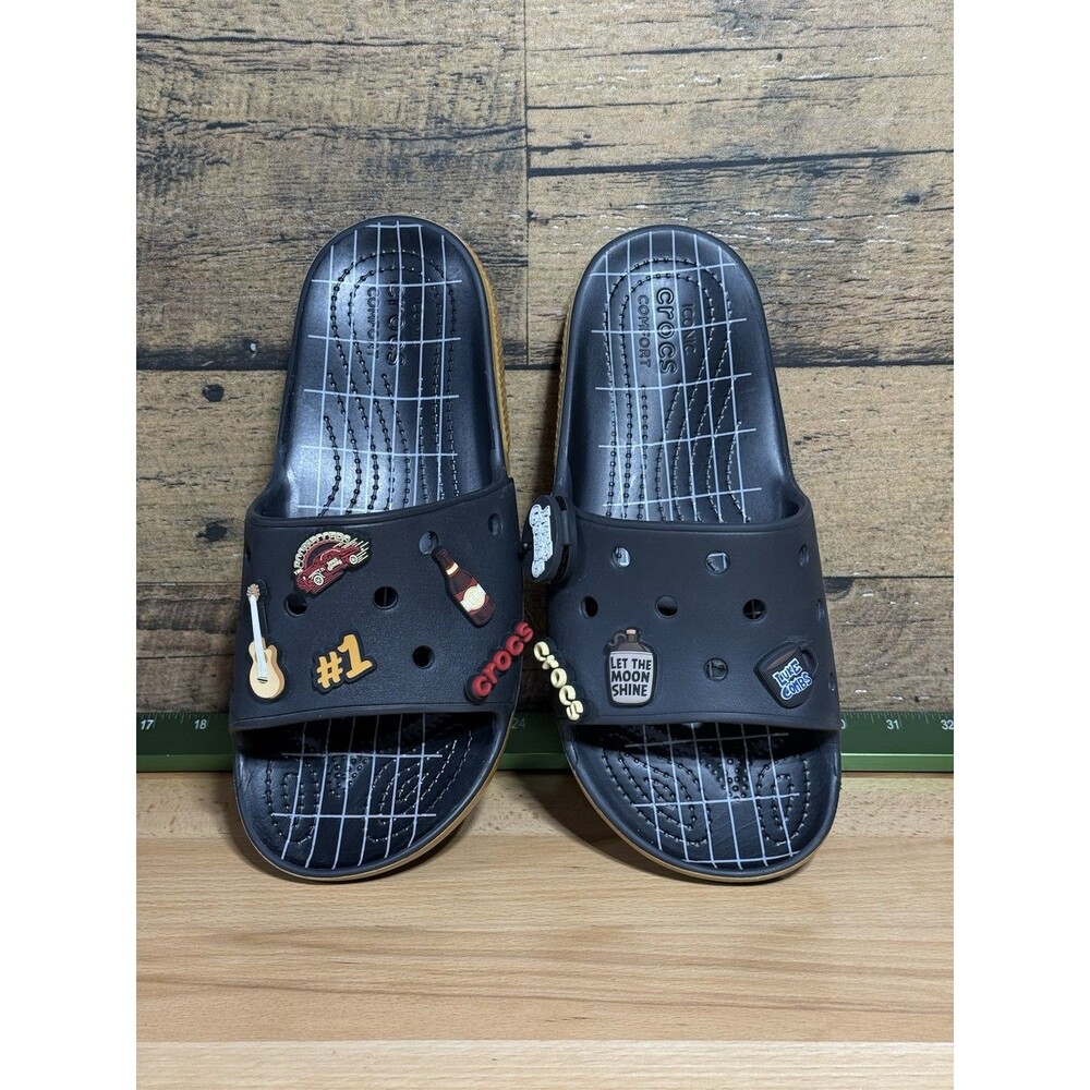 NEW rare Luke Combs Crocs Classic Bootlegger Slides Size: M10/W12 - Picture 12 of 14